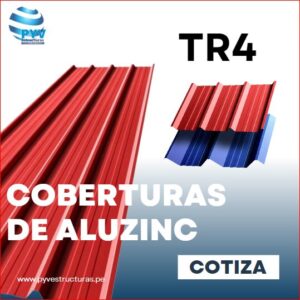 COBERTURA DE ALUZINC TR4 - PYV ESTRUCTURAS