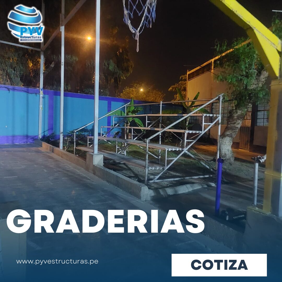 graderias de 4 y 8 gradas - PYV ESTRUCTURAS